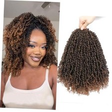 Yanky twist crochet hair Pre-Twisted Fluffy Twist 12 Inch pack of 6 M1B/30