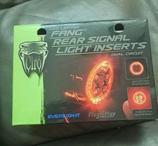 CIRO 2040-2858 45621 Fang Rear Turn Signal Light Inserts Red LED Smoke NEW