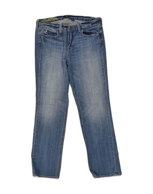 J. CREW Damen Matchstick Straight Jeans W34 L30 blau NZ08