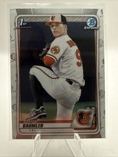 2020 Bowman Draft Chrome Carter Baumler 1st Bowman Hot Orioles Rangers