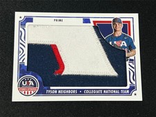2024 Panini Stars & Stripes TYSON NEIGHBORS PRIME JUMBO PATCHJM-NEI 18/22