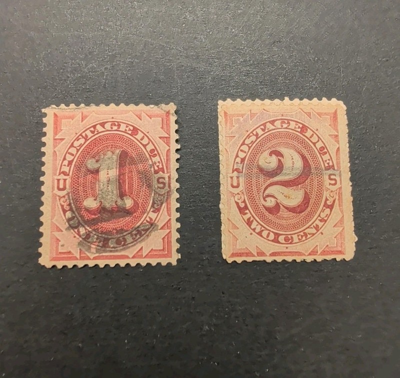 US Postage Due Used - J22 and J23 - 1 and 2 Cent - Lot JPD20