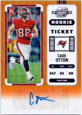 2022 Contenders Optic CADE OTTON RC Orange Auto #xx/50!!! UW Bucs