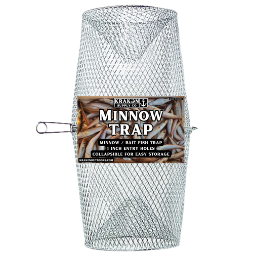 10 Pack Minnow Trap Galvanized Steel (1 Inch Entry Hole) Bait Traps - Picture 2 of 3