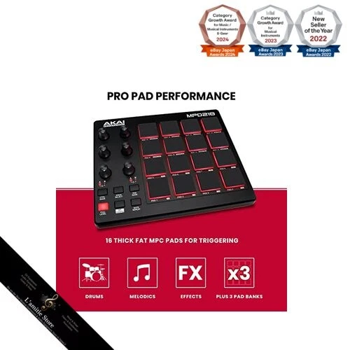 Akai Professional USB MIDI Controller 16 Pads Soundquelle Software enthalten - Bild 2 von 4