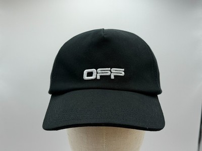 RARE LOGO - OFF WHITE Black HAT White Embroidery