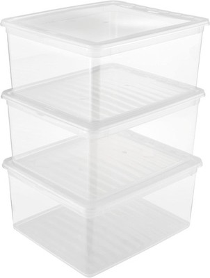 Keeeper Aufbewahrungsboxen Bea mit Air Control System, 3-teiliges Set a 18 L Box