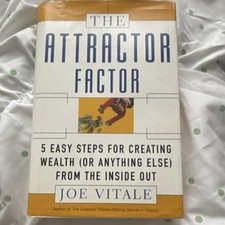 Joe Vitale Attractor Factor 5 Easy Steps for Wealth Hardcover 2005 Self-Help