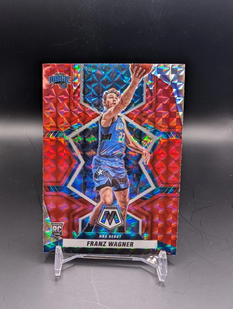 2021-22 Panini Mosaic Franz Wagner NBA Debut Rookie Red Mosaic PSA 10