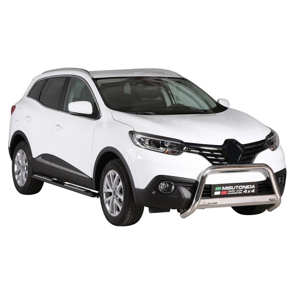 Edelstahl Seitenschweller Schwellerrohre FüR Renault Kadjar 2015-2018 Schwarz-image