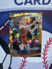 2025 Prizm WNBA Orange Ice #104 Lucy Olsen RC Washington Mystics