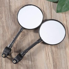 2X Bike Mirror Round MTB Road Handlebar Bicycle Rear View Glass Cycling NEW