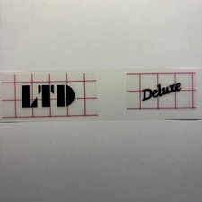 Logo Headstock ESP LTD Deluxe - Ricambio chitarra in vinile premium