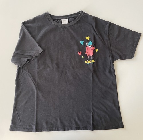 Zara - Kids Graphic T-Shirt Grey (Size 13-14) - Picture 7 of 9