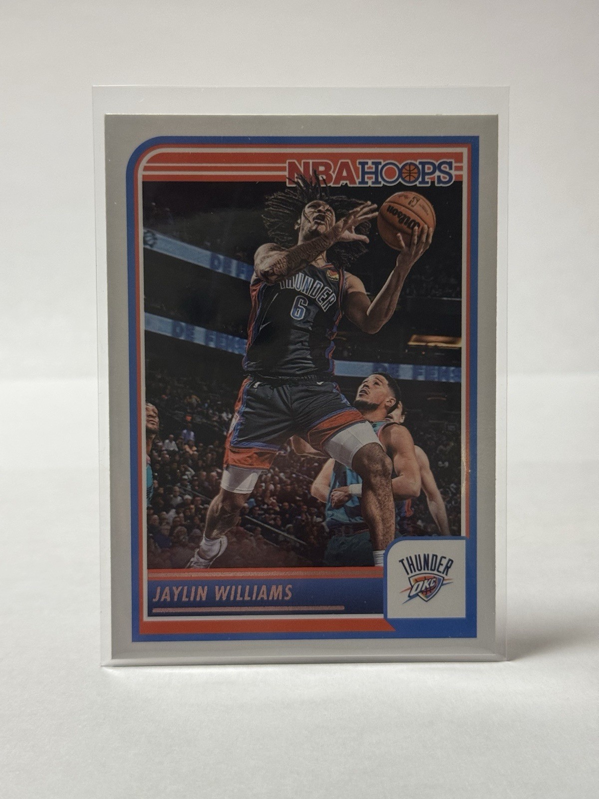 2023-24 Panini NBA Hoops Jaylin Williams #194 Red Back Parallel, OKC Thunder