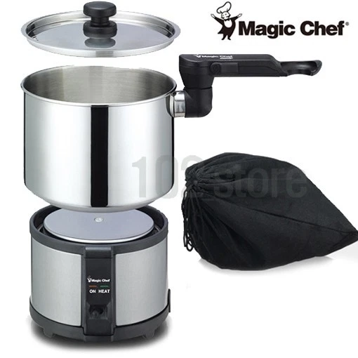Magic Chef MEK-1300S Electric Multi Mini Cooker 1.3L Compact Travel 110V-240V - Image 3 of 4