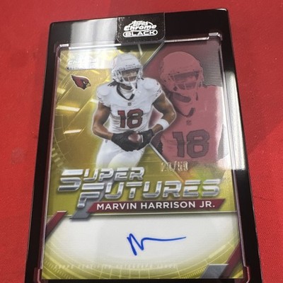 2025 Topps Chrome Black Marvin Harrison Jr Super Futures Auto SFA-MH /50