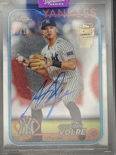2025 Topps Archives Signature Series Auto /10 #236 Anthony Volpe New York Yankee