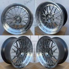 Hyper Black Lm Style 19x9.5 Et22 Wheels 5x113.1 Cb73.1 Fits Audi Bmw Benz Honda