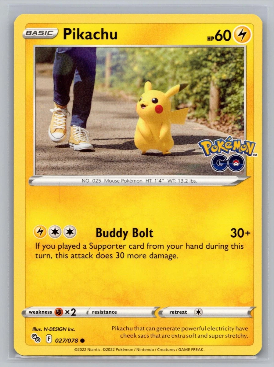 Pikachu 027/078 Pokémon GO for sale | eBay