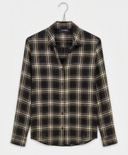Image of The Kooples silk Blouse Size xS/S New Checkered Pattern