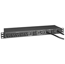 Tripp Lite PDU Hot Swap with Manual Bypass 15A 6 5-15R 2 5-15P Inputs Black