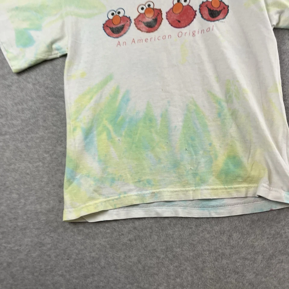 Camisa vintage Elmo niños jóvenes tye tye calle sésamo Jim Henson años 90 niños mediana Foto 2 de 4