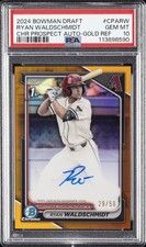2024 BOWMAN DRAFT CHROME PROSPECT AUTOS #CPARW RYAN WALDSCHMIDT 29/50 PSA 10
