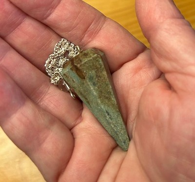 6-Sided Ruby Fuchsite Divining Pendulum!