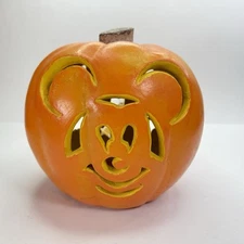 Vintage 1999 Disney Mickey Mouse The Paper Magic Group 2 Sided Pumpkin Lighted