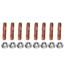 8 Pcs M8 1.25 Threaded Turbo Studs Kit 8mm Metal Alloy High Pressure Resistant