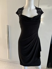 Cache Women’s Black  EveningDress Size 2 Stretchy Zipper Petticoat Sleeveless