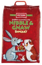 Peters Rabbit & Guinea Pig Nibble & Gnaw Banquet Feed 10kg