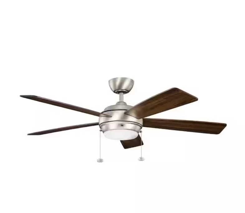 Kichler Starkk 52″ 5 Blade LED Ceiling Fan 330174NI Transitional Brushed Nickel - Image 2 of 4