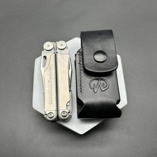 Medium Leather sheath for Leatherman WAVE ,Belt Loop Carry, Genuine Leather