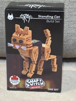 NEW! STRAY STANDING CAT Snap & Switch Build Set 148 pcs
