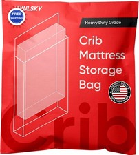 Crib Mattress Storage Bag Extra Tough 4 Mil Waterproof Tear Resistant USA-Made