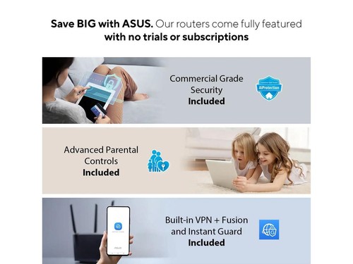 ASUS ZenWiFi Whole-Home Tri-band Mesh WiFi 6E System (ET8 3PK), Coverage up to - Picture 3 of 5