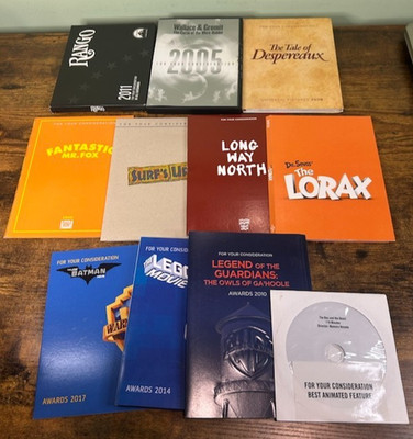 FYC DVD Lot Of 11 Animated Films Lego Lorax Surf's Up Mr. Fox Wallace Gromit