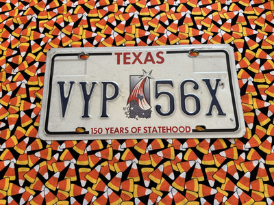 1995-1996    TEXAS     LICENSE    PLATE    150    YEARS     VYP56X