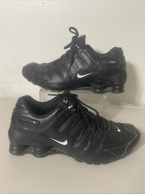 Nike Shox NZ Men s 10.5 Triple Black Athletic Running Sneakers Shoe 501524-091