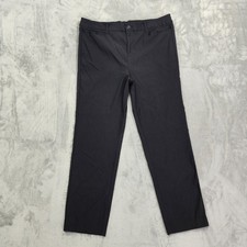 Terra  Sky Pants Womens 18W Black Ponte Straight Leg Ankle Dress Stretch Office