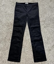 Loft Black Corduroy Pants NWOT Women  s 27 4 Modern Straight Mid Rise 30  Inseam