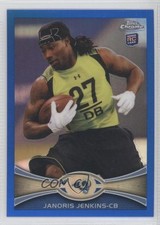 2012 Topps Chrome Blue Refractor 104/199 Janoris Jenkins #128 0s3