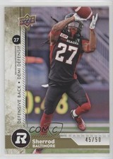 2018 Upper Deck CFL Gold 45/50 Sherrod Baltimore #131 o1h