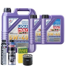 Motoröl 5W40 LIQUI MOLY High Tech 7L +MANN Ölfilter +Spülung +Cera Tec
