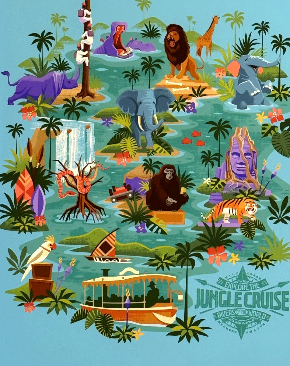 ディズニー　ジャングルクルーズ　絵　アート　レア disney fine art s-l1200.png