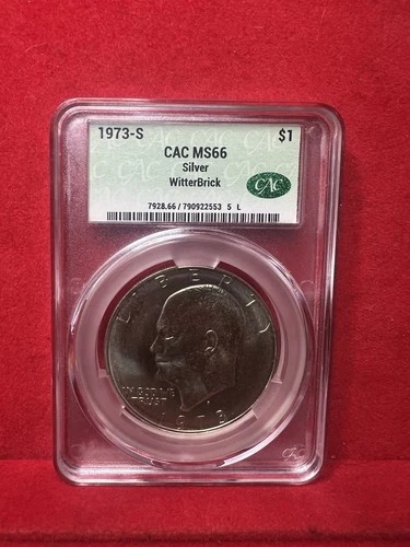 1973-s $1 Cac Ms66 WitterBrick