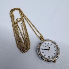 Seiko Necklace Watch 61cm Quartz Unisex Vintage Pendant Timepiece Classic
