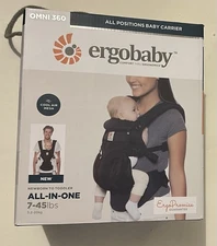 Ergobaby Omni 360 Baby Carrier - Onyx Black (BC360PONYX)